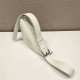 Saffiano Leather Belt Bag  triangular bag   White 25  2VL039  calfskin   25x14x9cm   belt size ：138cm