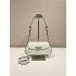 Cleo Brushed Leather Shoulder Bag  White  24  1BD345  leather  24x11x4cm