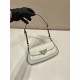 Cleo Brushed Leather Shoulder Bag  White  24  1BD345  leather  24x11x4cm