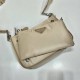 Re-nylon Shoulder Bag Hobo  double  1BH168/ with small bag   light  yellow 23 Nylon  23x16x5.5cm 