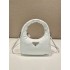 Prada Soft Padded Nappa Leather Mini-bag Hobo  Lambskin   White  three bags Mini21 1BA384  21x12.5x6.5cm