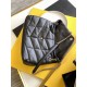 Yves Saint Laurent YSL Loulou Large 35 Puffer Sheepskin Bag Black Silver Hardware Model: 577475-1 Size: 35x23x13.5cm