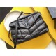 Yves Saint Laurent YSL Loulou Large 35 Puffer Sheepskin Bag Black Black Hardware Model: 577475-1 Size: 35x23x13.5cm