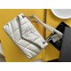 Yves Saint Laurent YSL Loulou Medium 29 Puffer Sheepskin Bag White Silver Hardware Model: 577476 Size: 29x17x11cm