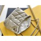 Yves Saint Laurent YSL Loulou Medium 29 Puffer Sheepskin Bag White Silver Hardware Model: 577476 Size: 29x17x11cm