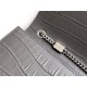 Yves Saint Laurent YSL Kate Crocodile Embossed Medium 24 Grey Silver Hardware Model: 326078 Crocodile Embossed Size: 24x14.5x5.5cm