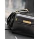 Yves Saint Laurent YSL Manhattan Mini 19 Black Gold Hardware Smooth Leather Model: 727766 Size: 19×14×4cm