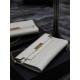 Yves Saint Laurent YSL Manhattan Chain Bag 30 White Gold Hardware Model: 695946 Size: 30×17×2.5cm