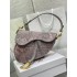 Dior saddle 25.5*20*6.5cm oblique purple