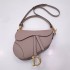 Dior saddle 25.5*20*6.5cm deep pink gold leather