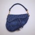 Dior saddle 25.5*20*6.5cm classic  oblique blue