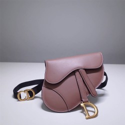 Dior saddle 25.5*20*6.5cm silver black leather