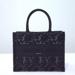 Dior book tote black oblique 36*27*16cm medium