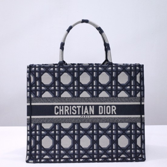 Dior book tote blocks oblique   42*36*18cm large