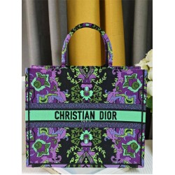 Dior book tote  oblique  42*36*18cm large green