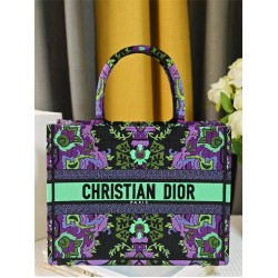 Dior book tote  oblique  36*27*16cm medium green