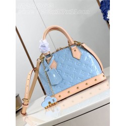 Louis Vuitton Alma BB bag M24062 blue 23.5 x 17.5 x 11.5cm