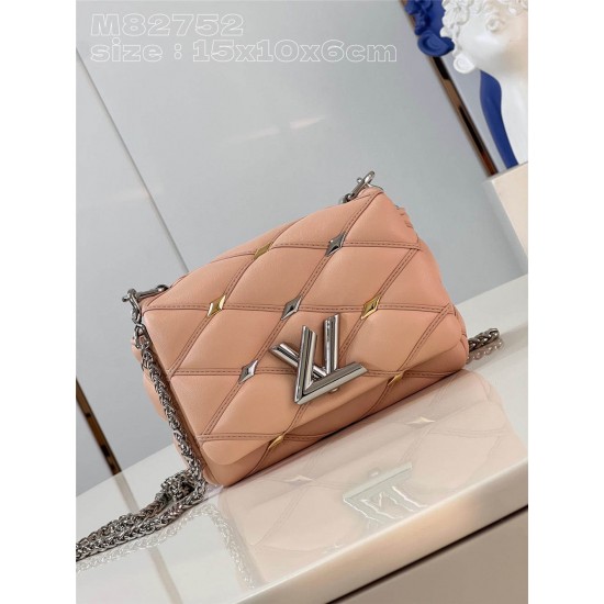 Louis Vuitton M82752 Pico GO-14  LV Twist  15 x 10 x 6.5 cm pink