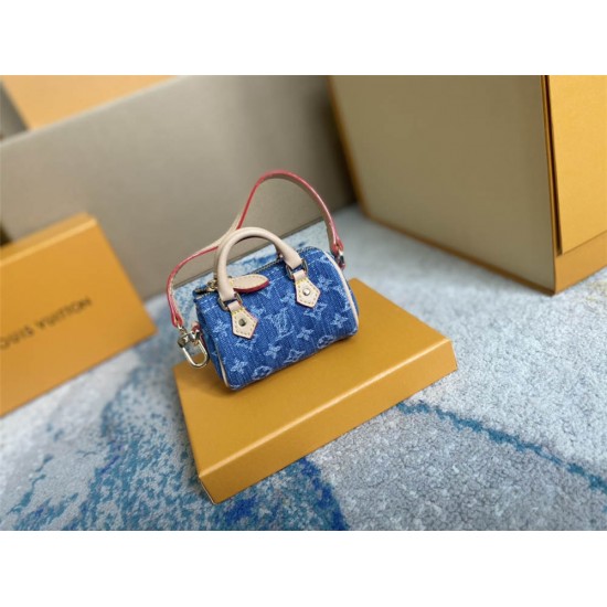 Louis Vuitton M01701 monogram denim micro speed 