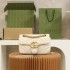 Gucci GG Marmont 22*13*6cm white gold