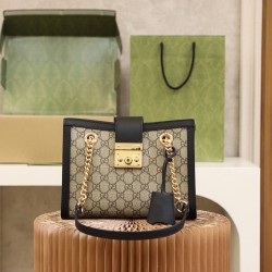 Gucci Padlock 26*18*10cm black gold