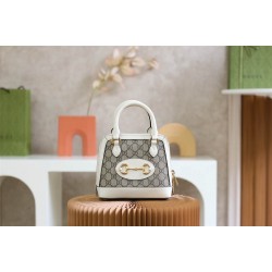 Gucci 1955 Horsebit Mini 20*19.5*7.5cm Shell white