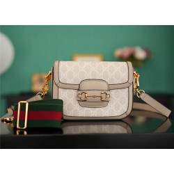 Gucci Horsebit 1955 mini 20.5x14x5cm white