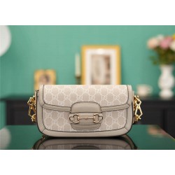 Gucci Horsebit 1955 23.5x14x5cm white