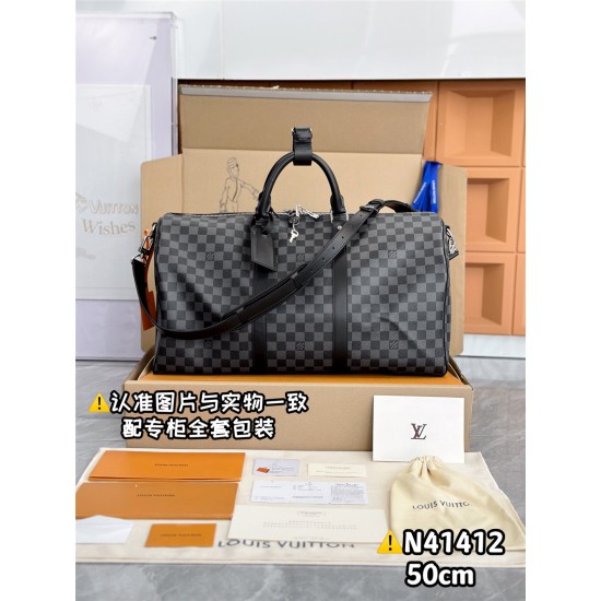 Louis Vuitton KEEPALL BANDOULIÈRE 50   N41418   50 x 29 x 22cm