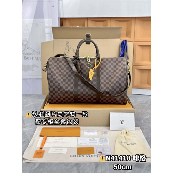 Louis Vuitton KEEPALL BANDOULIÈRE 50  N41418  50 x 29 x 22cm