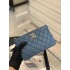 Chanel wallet 20x12cm blue