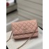 Chanel WOC pink bag 19.5*12*3.5cm caviar