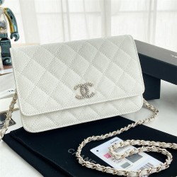 Chanel WOC  white bag 19.5*12*3.5cm