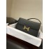 Hermes Constance Togo 20.5x13 x 2cm black gold