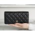 Chanel wallet black 9.5x3x18cm