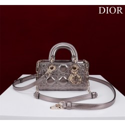 Dior Lady D-Joy super mini 16.5*10*6cm grey