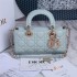 Dior Lady D-joy lambskin blue 22.5*6*11.5cm medium