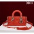 Dior Lady D-Joy lambskin red 22.5*12*6cm medium