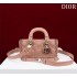 Dior Lady D-Joy lambskin pink 22.5*12*6cm medium