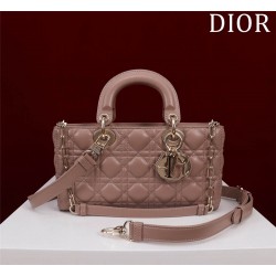 Dior Lady D-Joy lambskin pink 26 x 13.5 x 5cm 