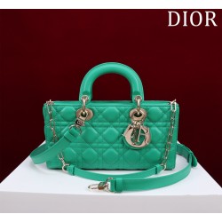 Dior Lady D-Joy lambskin green 26 x 13.5 x 5cm 