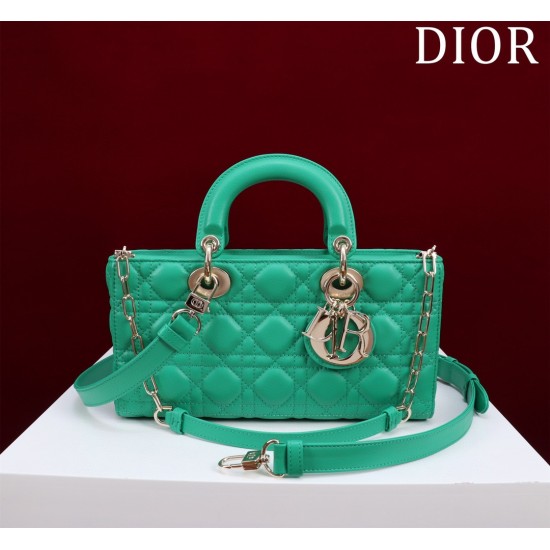 Dior Lady D-Joy lambskin green 26 x 13.5 x 5cm 