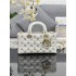 Dior Lady D-Joy 26*13.5*5cm lambskin white