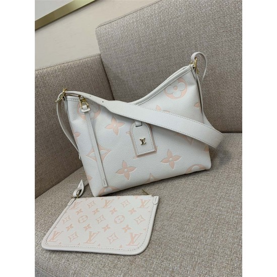 Louis Vuitton CARRYALL M24141 white 29.5x24x12cm