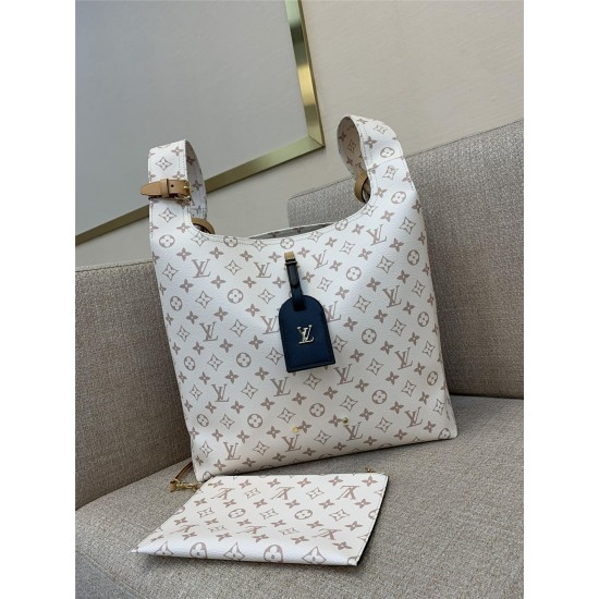 Louis Vuitton ATLANTIS M24409 white 34x34x13.5cm