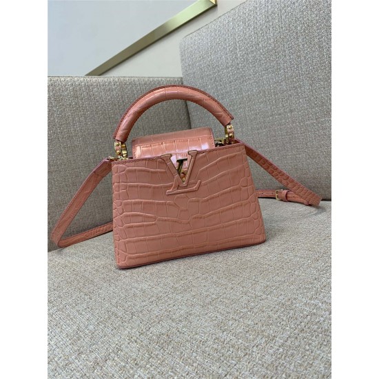 Louis Vuitton Capucines Mini M48865 21x14x8cm pink