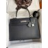 Hermes Kelly 32cm Epsom black silver