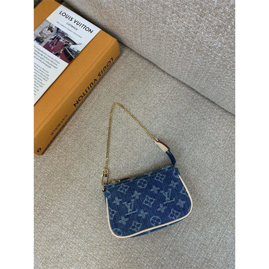 Louis Vuitton M82960  Mini Pochette  Accessories Denim