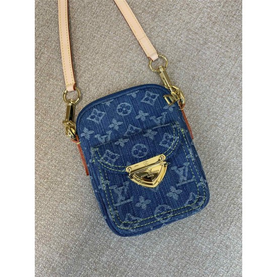 Louis Vuitton Fairfax Pochette  M82948 14x2.7x18cm Denim