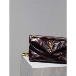 YSL  Loulou puffer 29x17x11cm red